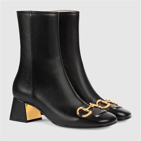 gucci womens horsebit boot velvet|Gucci jordaan leather ankle boots.